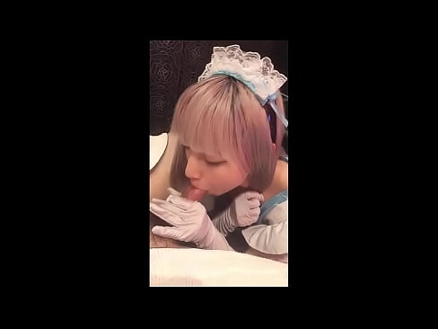 ❤️ Japanese Idol [mayuka], French maid costume, part 1, blowjob and jerk off with lotion ️❌ Porno sa amin