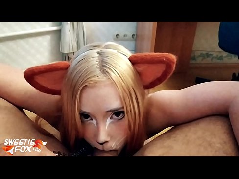 ❤️ Nilunok ni Kitsune ang titi at cum sa kanyang bibig ️❌ Porno sa amin